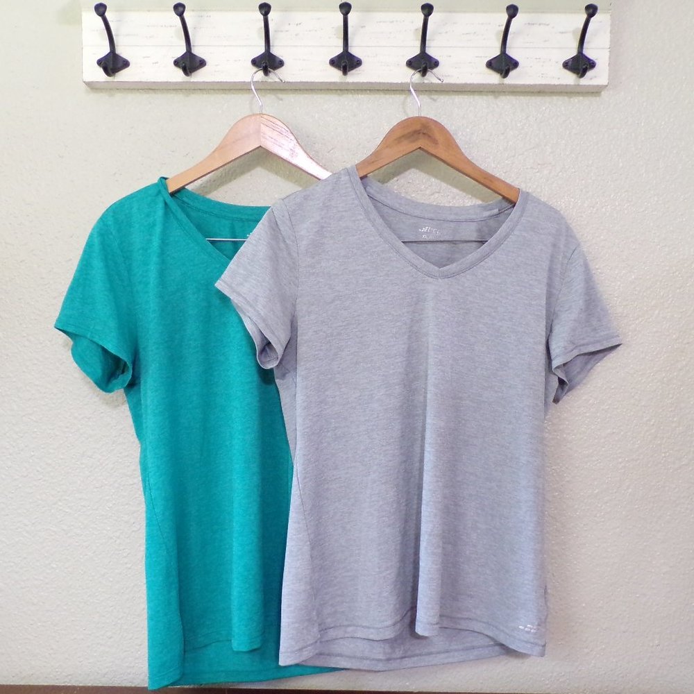 bcg Set of 2 Women's Athletic V-Neck T-Shirts